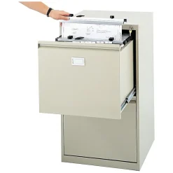 Safco File Cabinets<2-Drawer Vertical File Cabinet, Sand, 24"D (5039)