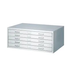 Safco File Cabinets<® Facil Steel Small Flat File, Light Gray