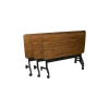 Safco Office Desks<FLIP-N-GO 24 x 72 NEPAL TEAK/BLK