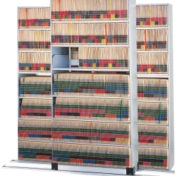 Safco Shelving<Four-Post Adder Storage Shelving, Letter, 7-Shelf, 36"W, Pebble Gray (EFO3612767ADV)