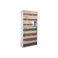 Safco Shelving<Four-Post Starter Storage Shelving, Letter, 7-Shelf, 36"W, Pebble Gray (EFL3612767SDV)