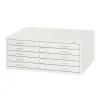Safco File Cabinets<® Graphic Arts 5-Drawer Steel Flat File For 24" x 36" Documents, White