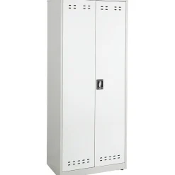 Safco Storage Cabinets<72"H Steel Storage Cabinet, Gray