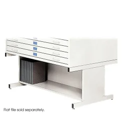 Safco File Cabinets<® High Base For 4998 Flat File, White