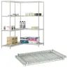 Safco Shelving<Industrial Extra 2-Shelf Metal Shelf, 36", Metallic Gray (5290GR)