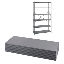 Safco Shelving<Industrial Metal Stand Alone, 48.03", Gray (6253)