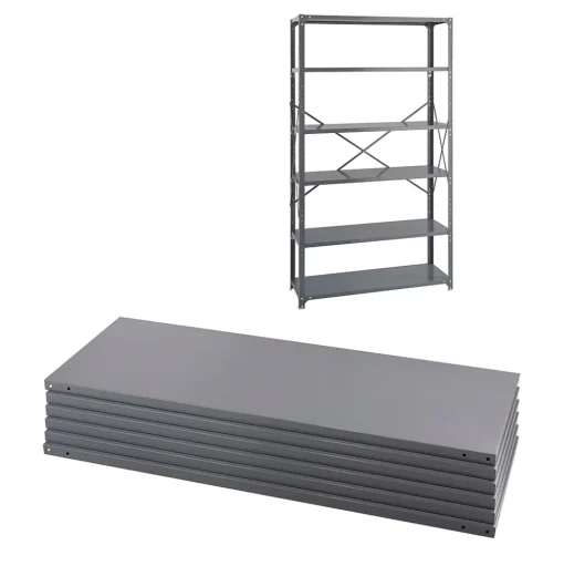 Safco Shelving<Industrial Metal Stand Alone, 48.03", Gray (6253)