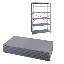 Safco Shelving<Industrial Metal Stand Alone, 48", Dark Gray (6255)