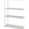 Safco Shelving<Industrial 4-Shelf Metal Unit, 48.03", Metallic Gray (5292GR)
