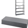 Safco Shelving<Industrial 5-Shelf Powder-Coated Steel Mounted, 48", Gray (6253)