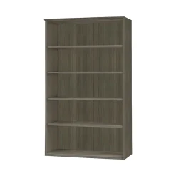 Safco Bookcases<Medina Bookcase, Gray Steel, 5 Shelf, 68"H