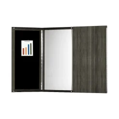Safco Dry Erase<Medina Series Presentation Board, Gray Steel, 48"W x 48"H (MNPBLGS)