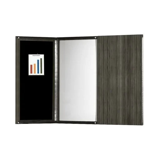 Safco Dry Erase<Medina Series Presentation Board, Gray Steel, 48"W x 48"H (MNPBLGS)