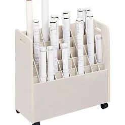 Safco File Cabinets<® Mobile Files, for Large Roll, Tube Size: 2-3/4x2-3/4", 50 Tubes/file