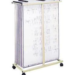 Safco File Cabinets<Mobile Vertical File Stand, Mobile/Pedestal, Tropic Sand (5059)