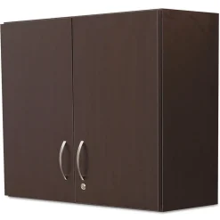 Safco Storage Cabinets<® Modular Break Room Breakroom Wall Cabinet, Asian Night/Black, 30"H x 36"W x 14"D