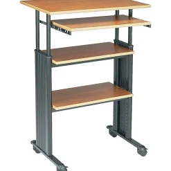 Safco Office Desks<Muv Stand-up 30" Workstation Desk, Medium Oak (1929MO)