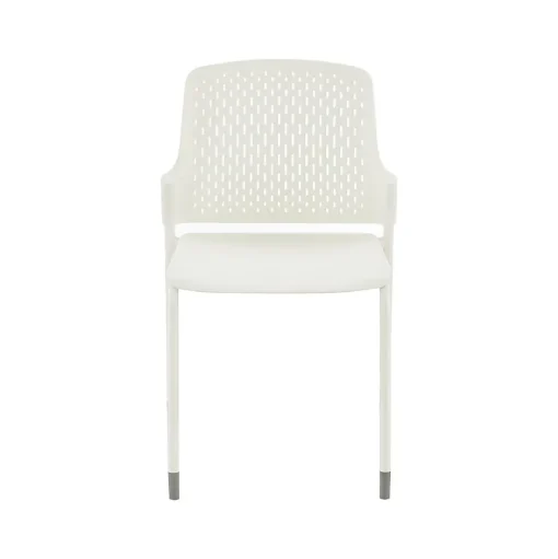 Safco Folding & Stacking<Next High-Impact Polypropylene Office Chair, White, 4/Carton (4287WH)
