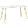 Safco Office Desks<Resi 60" Table Desk, Maple/White (RESDES3060)