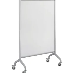 Safco Dry Erase<Rumba Screen Mobile Whiteboard, Aluminum Frame, 36" x 54" (2014WBS)