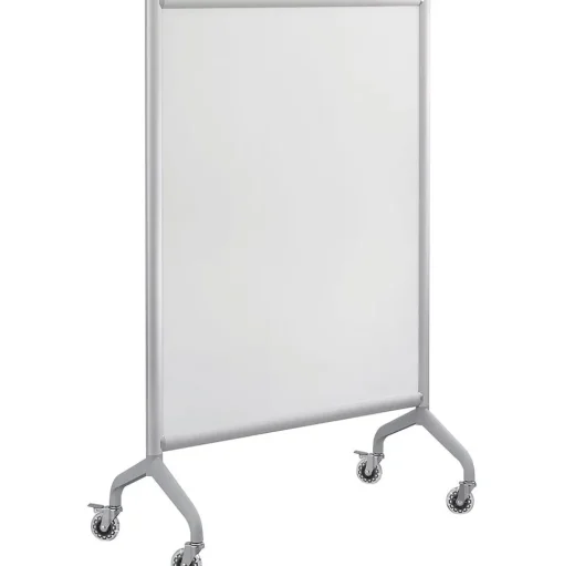 Safco Dry Erase<Rumba Screen Mobile Whiteboard, Aluminum Frame, 36" x 54" (2014WBS)