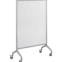 Safco Dry Erase<Rumba Screen Mobile Whiteboard, Aluminum Frame, 36" x 54" (2014WBS)