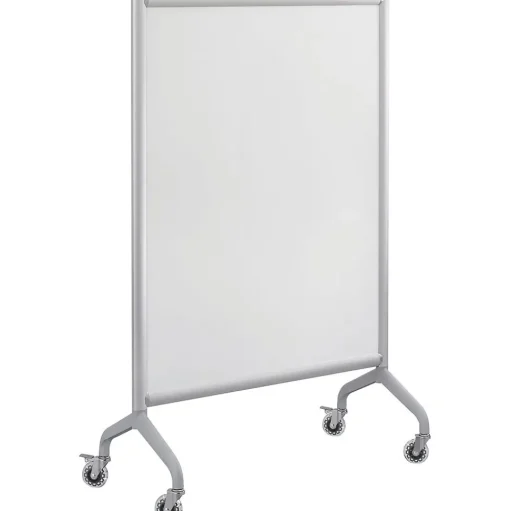 Safco Dry Erase<Rumba Screen Mobile Whiteboard, Aluminum Frame, 36" x 54" (2014WBS)