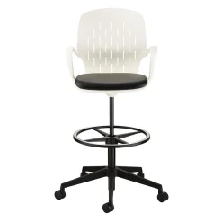 Safco Office Chairs<® Shell™ Vinyl Upholstered Extended-Height Chair, White (7014WH)