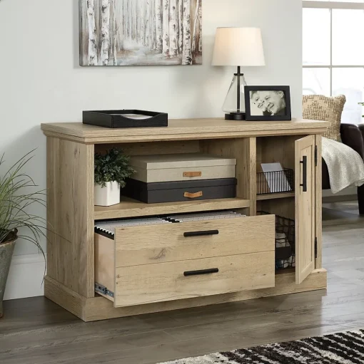 Sauder File Cabinets<Aspen Post File Credenza, Letter/Legal Size, Prime Oak (427020)