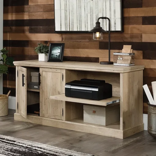 Sauder Storage Cabinets<Aspen Post 30"H Storage Credenza with 2 Shelves, Prime Oak (427018)