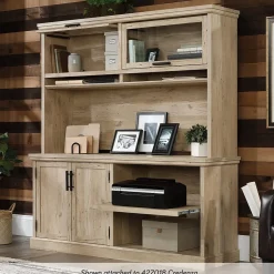 Sauder Storage Cabinets<Aspen Post 30"H Storage Credenza with 2 Shelves, Prime Oak (427018)