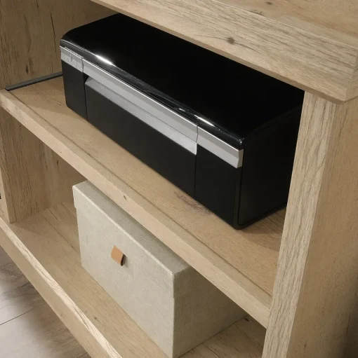 Sauder Storage Cabinets<Aspen Post 30"H Storage Credenza with 2 Shelves, Prime Oak (427018)