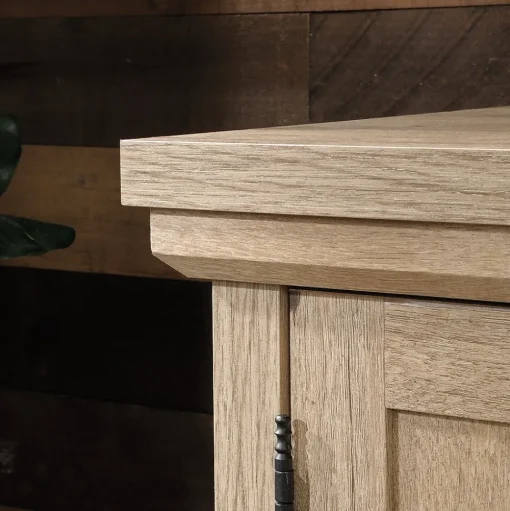 Sauder Storage Cabinets<Aspen Post 30"H Storage Credenza with 2 Shelves, Prime Oak (427018)