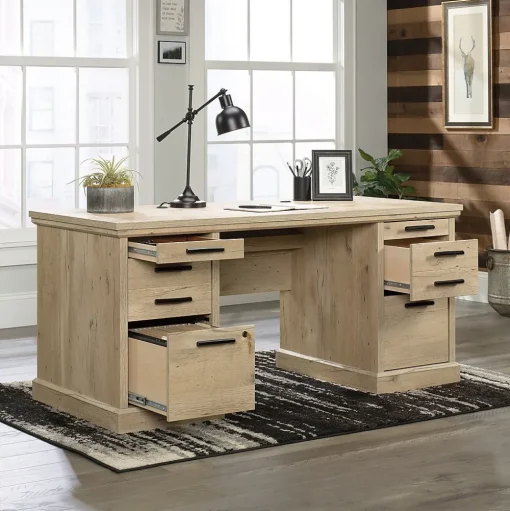 Sauder Office Desks<Aspen Post 65"W Executive Computer Desk, (426487)