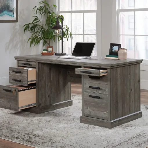 Sauder Computer Desks<Aspen Post 65"W Executive Computer Desk, (433677)