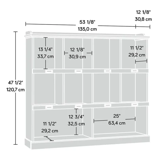 Sauder Bookcases<Barrister Lane Bookcase, Salt Oak (414726)