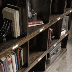 Sauder Bookcases<Barrister Lane 48"H Bookcase, Iron Oak (422717)