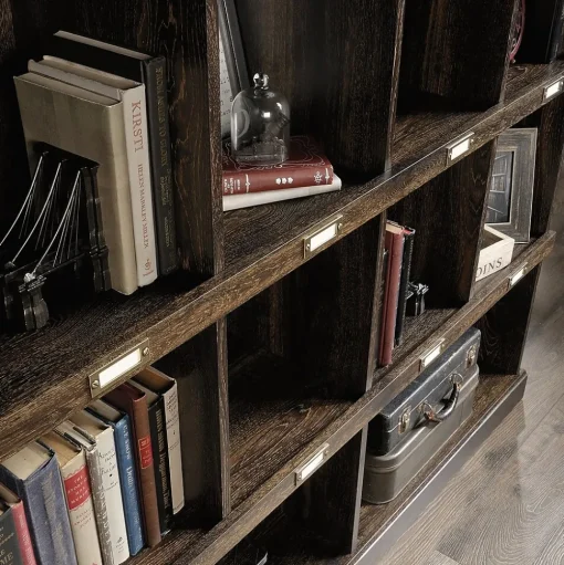 Sauder Bookcases<Barrister Lane 48"H Bookcase, Iron Oak (422717)