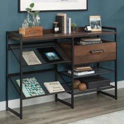 Sauder Bookcases<Briarbrook 36"H Bookcase, Barrel Oak (430266)