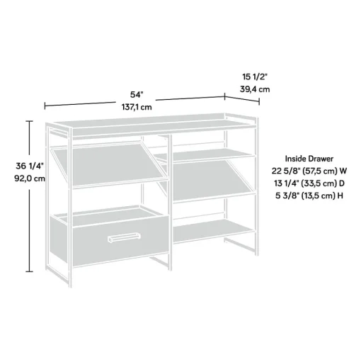 Sauder Bookcases<Briarbrook 36"H Bookcase, Barrel Oak (430266)
