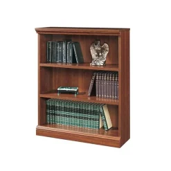 Sauder Bookcases<Camden County 3-Shelf Standard Bookcase, Cherry (101783)