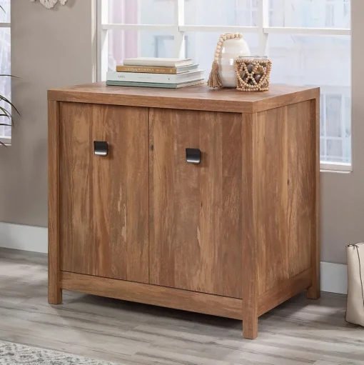 Sauder Storage Cabinets<Cannery Bridge 30" Storage Cabinet with 2 Shelves, Sindoori Mango (429515)