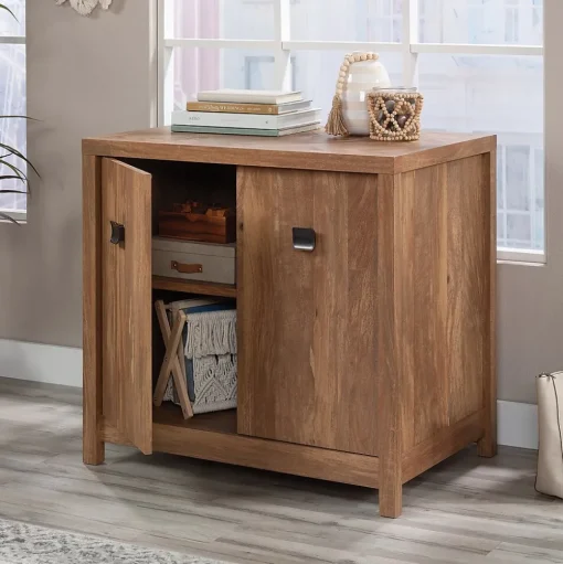 Sauder Storage Cabinets<Cannery Bridge 30" Storage Cabinet with 2 Shelves, Sindoori Mango (429515)