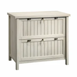 Sauder File Cabinets<Costa Commercial 2-Drawer Lateral File Cabinet, Letter/Legal Size, Lockable, 33"W x 22"D, Chalked Chestnut (420040)