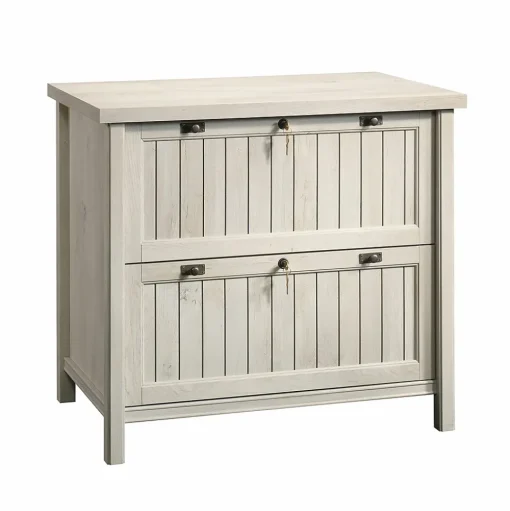 Sauder File Cabinets<Costa Commercial 2-Drawer Lateral File Cabinet, Letter/Legal Size, Lockable, 33"W x 22"D, Chalked Chestnut (420040)