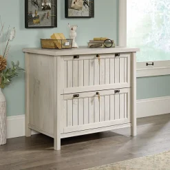 Sauder File Cabinets<Costa Commercial 2-Drawer Lateral File Cabinet, Letter/Legal Size, Lockable, 33"W x 22"D, Chalked Chestnut (420040)