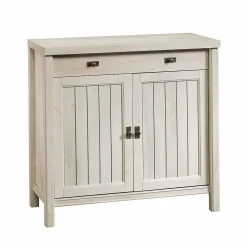 Sauder Storage Cabinets<Costa 30"H Storage Cabinet with 2 Shelves, Chalked Chestnut (419960)
