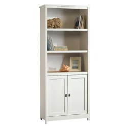 Sauder Bookcases<Cottage Road 71"H 5-Shelf Bookcase with Adjustable Shelves, Soft White (417593)