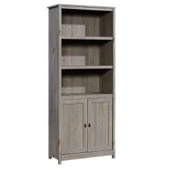 Sauder Bookcases<Cottage Road 71"H 5-Shelf Bookcase with Adjustable Shelves, Mystic Oak (422476)