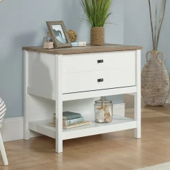 Sauder File Cabinets<Cottage Road Lateral File Cabinet, Letter/Legal Size, 30"H x 32"W x 22"D, Soft White (427307)